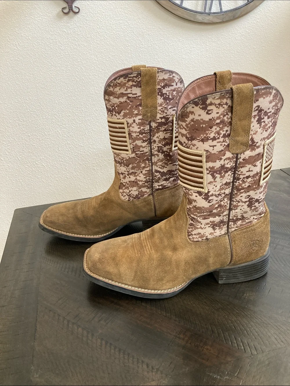 Ariat Tan/Brown Work Western Boots